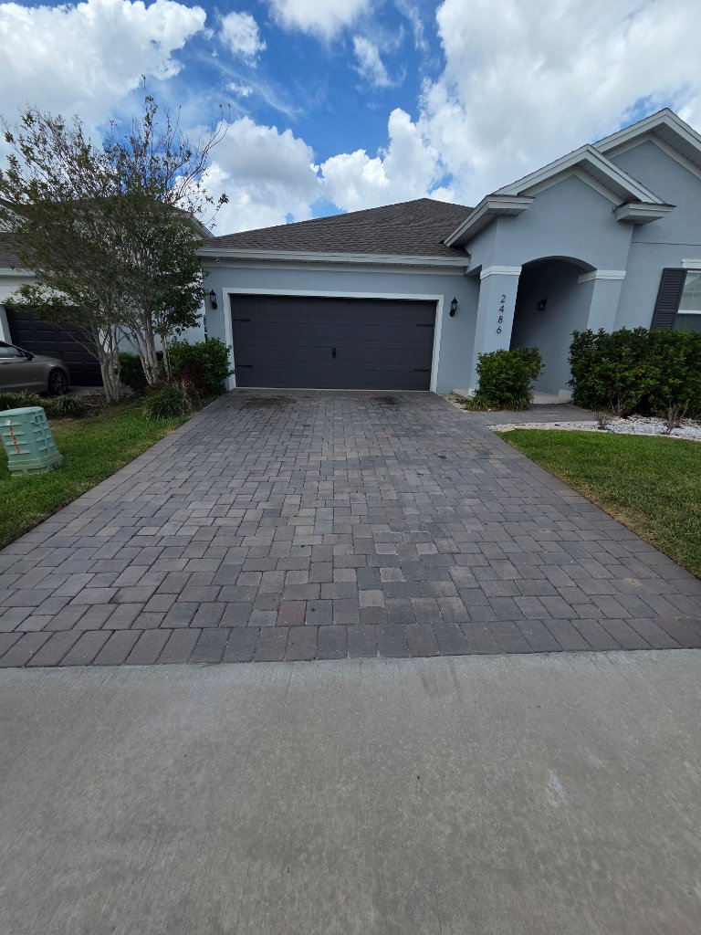 Before — Faded Pavers