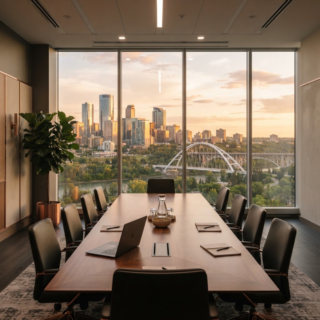 Small business owners at an in-person training class in a boardroom