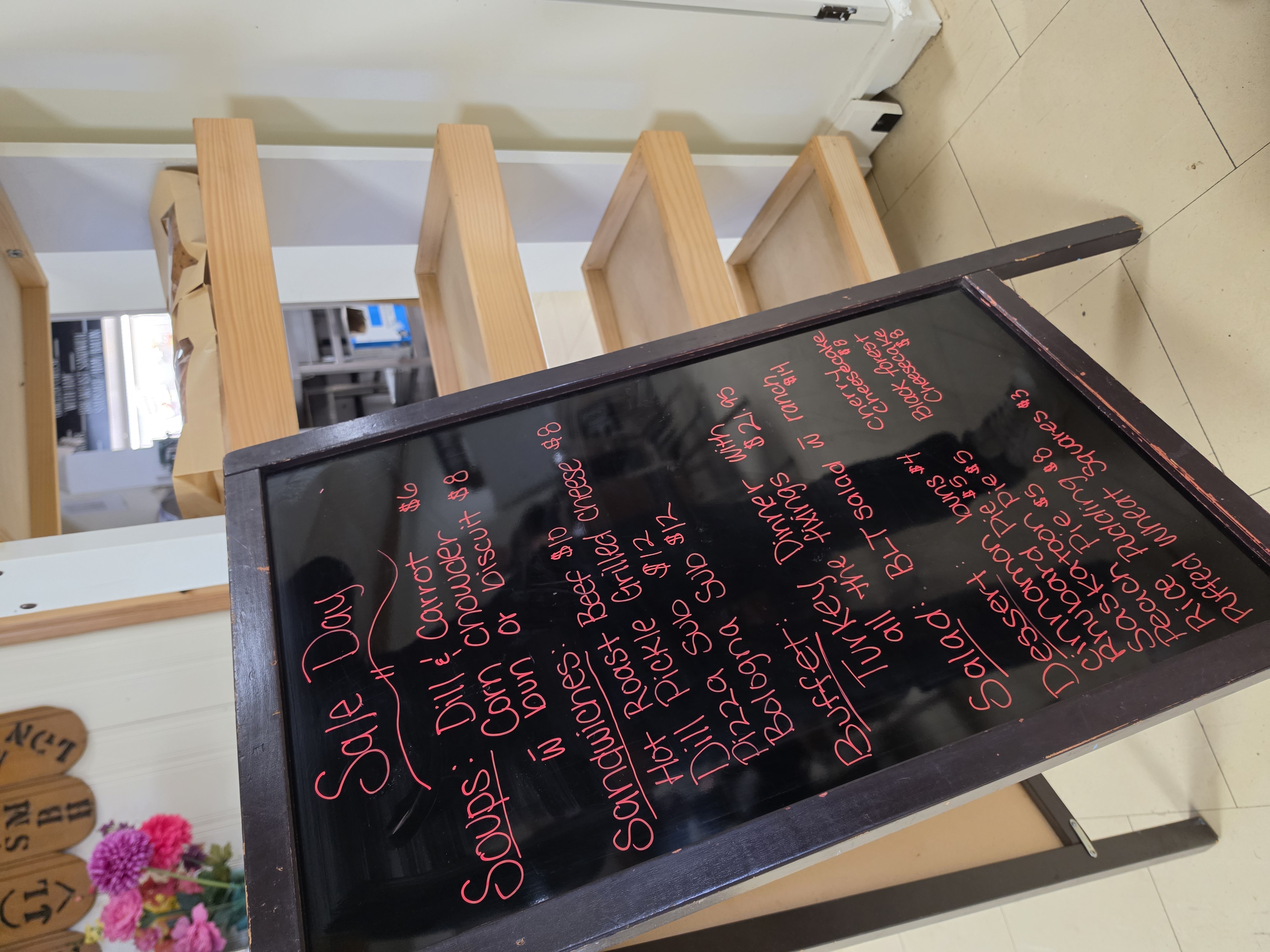 Sale Day Menu