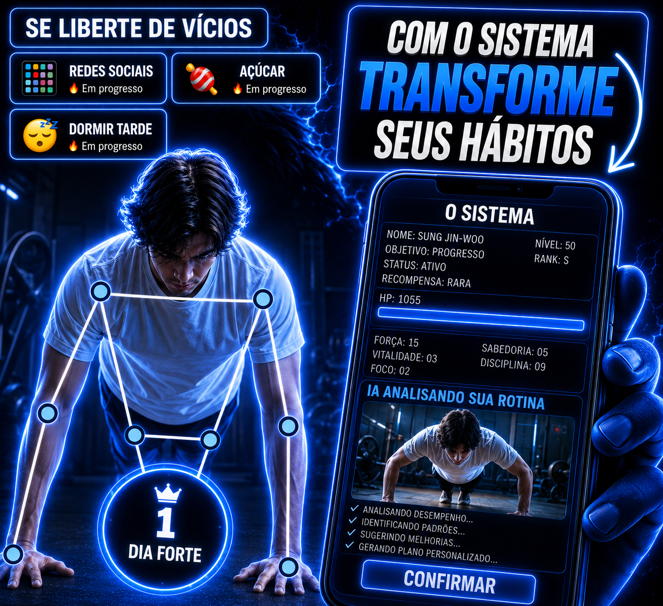 O Sistema acompanha sua evolução