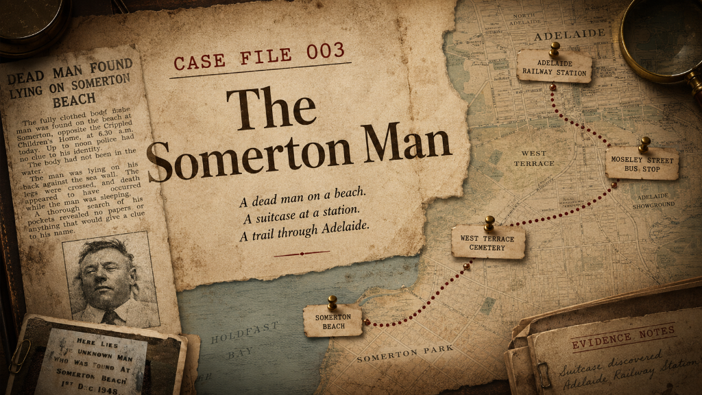 The Somerton Man and the Trail Through Adelaide