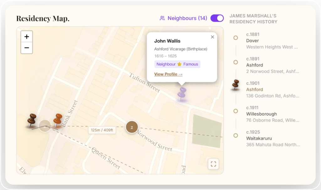 Settlement Project – Residency Map