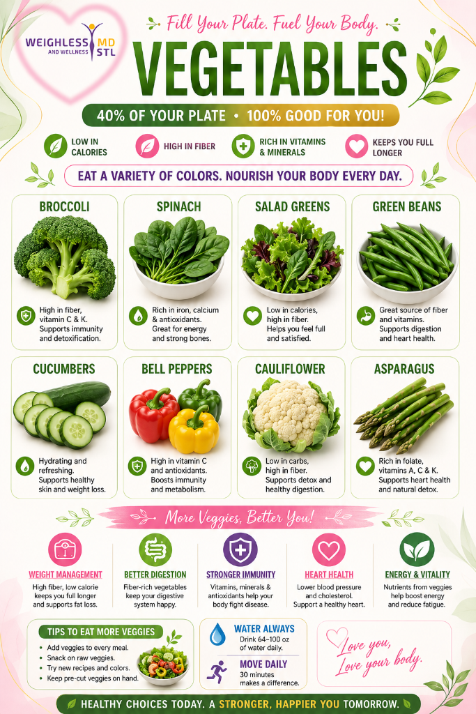 40% Vegetables — sources, benefits, and tips