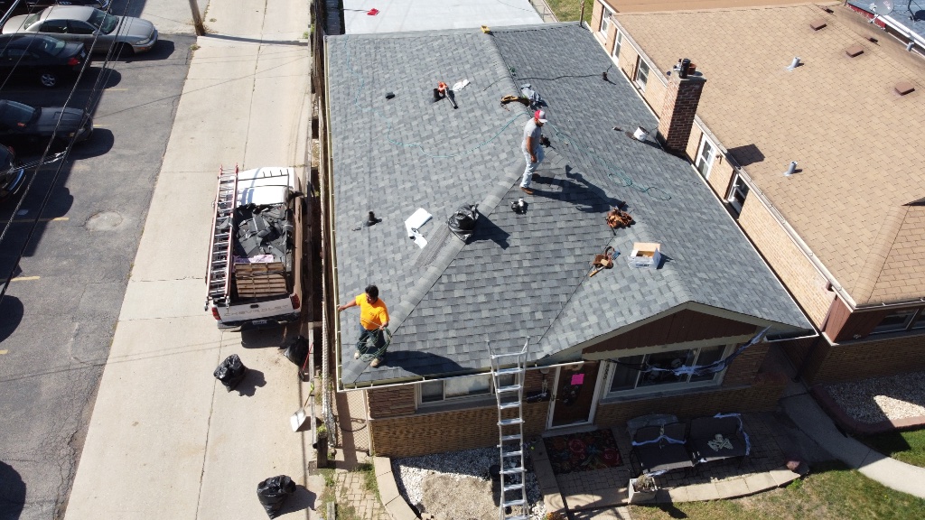 Aerial — Completed Roof
