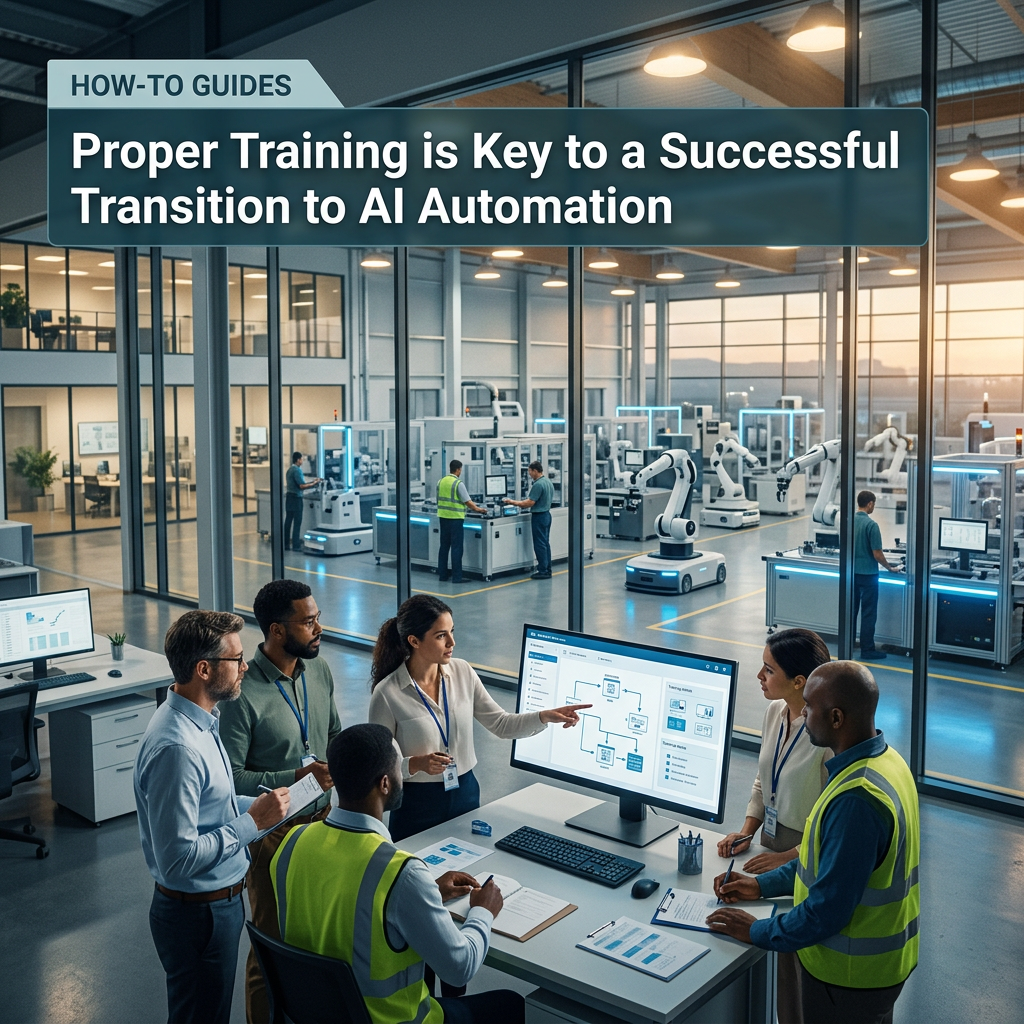 Proper training is key to a successful transition to AI automation.