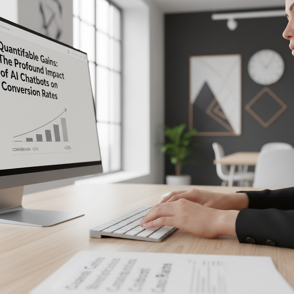 Website analytics showing increased conversion rates due to AI chatbot integration