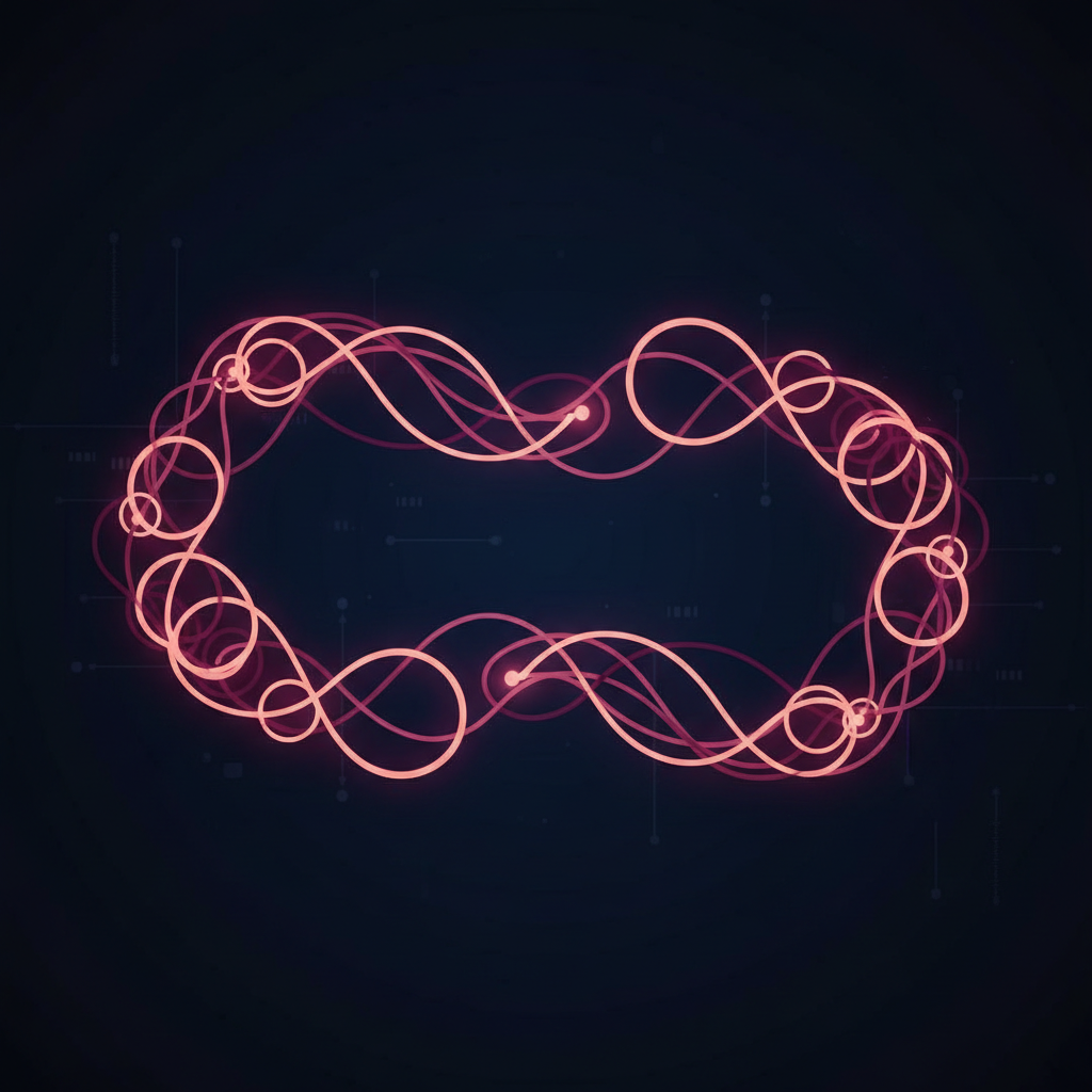 Abstract ongoing support and partnership visualization