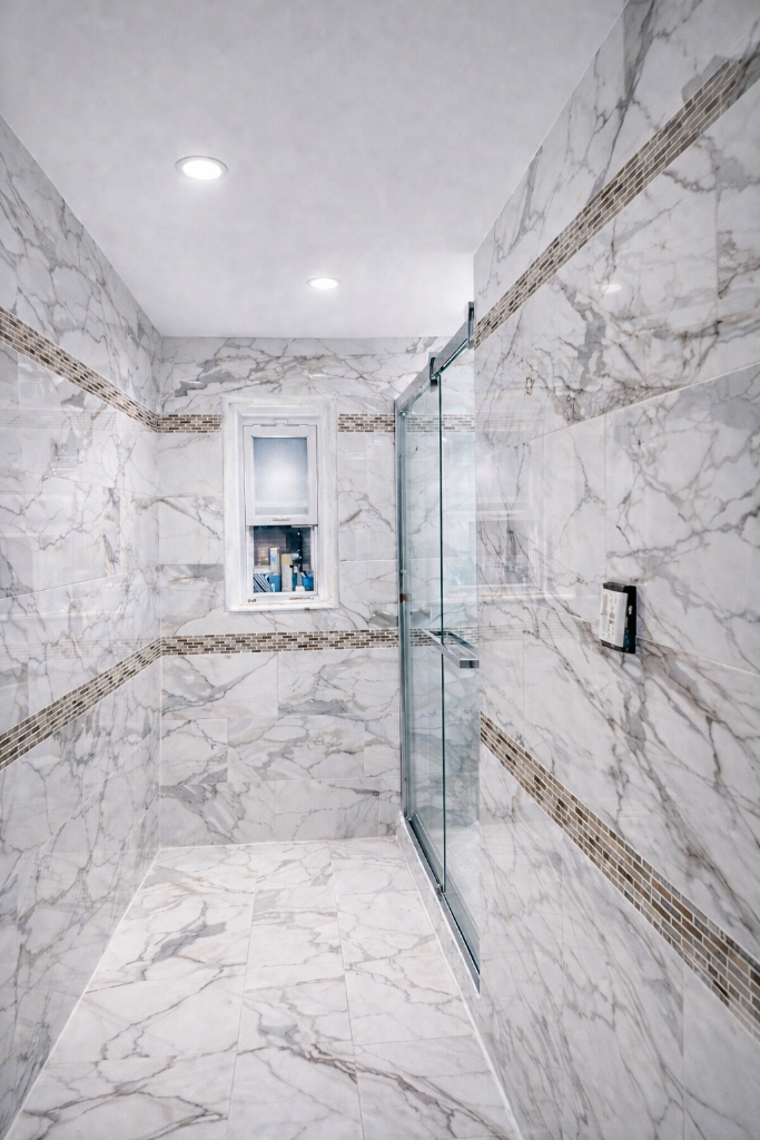 Marble Shower Renovation - Queens, New York - TrueCraft Construction