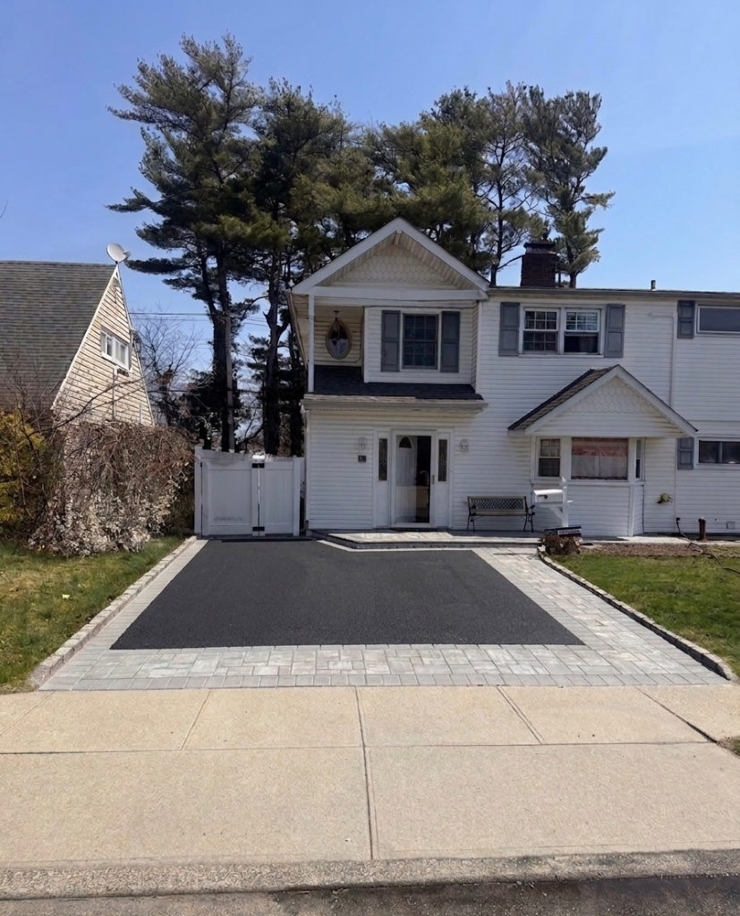 Asphalt & Paver Driveway and Stoop - Hicksville, Long Island - TrueCraft Construction