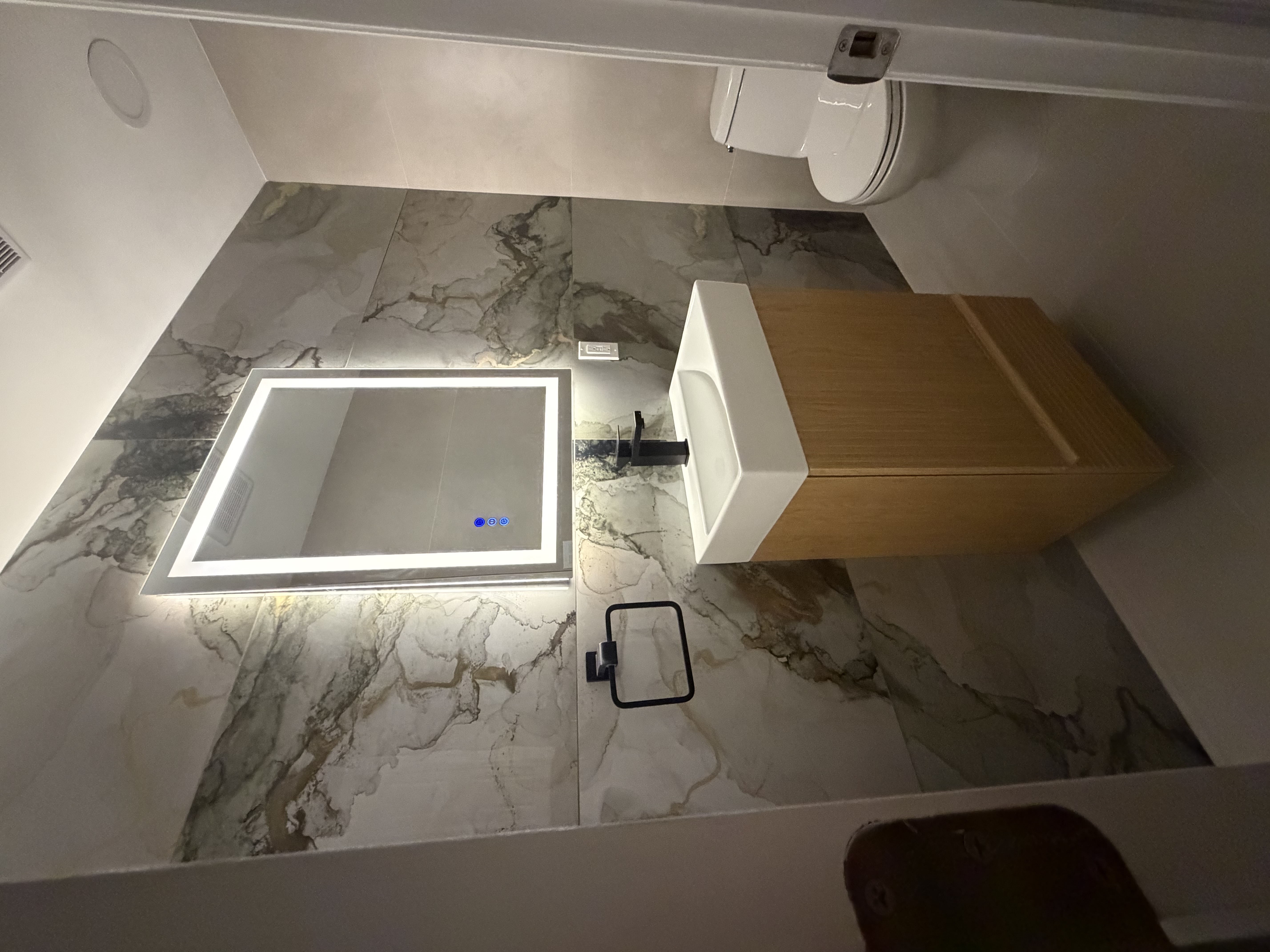 Powder Room Remodel - Wantagh, New York - TrueCraft Construction