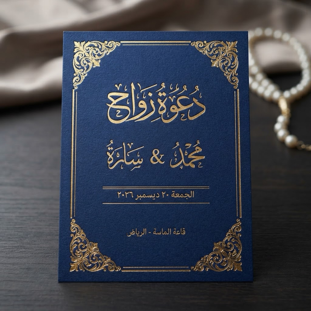 كرت دعوة مرفق