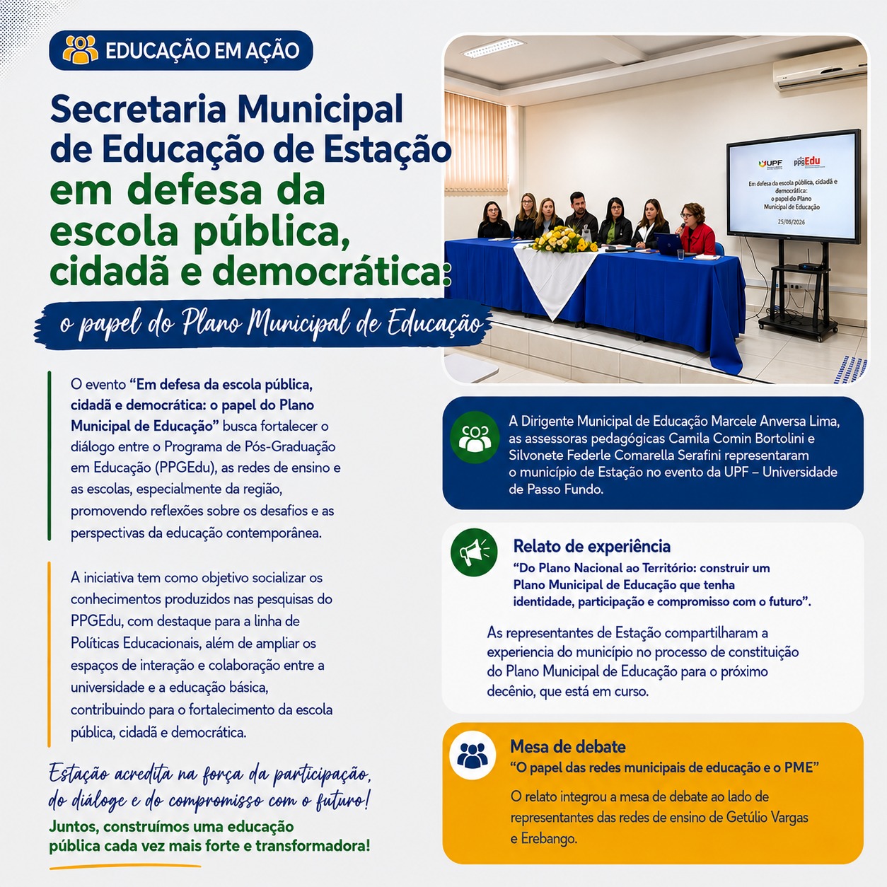Em defesa da escola pública, cidadã e democrática