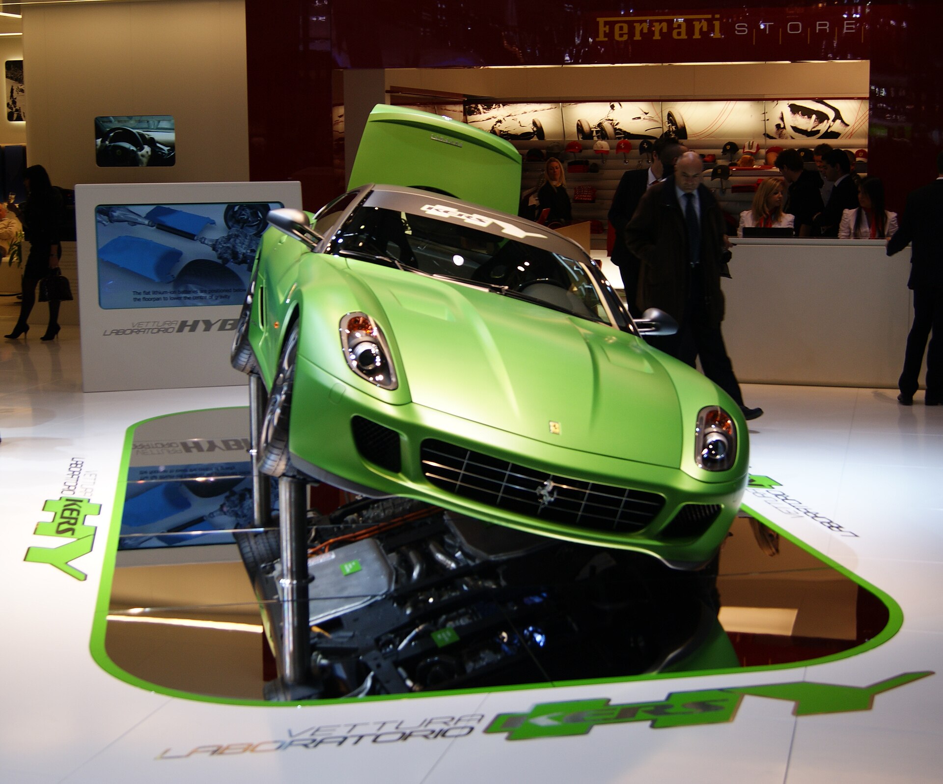Ferrari 599 HY-KERS experimental hybrid at the 2010 Geneva Motor Show.