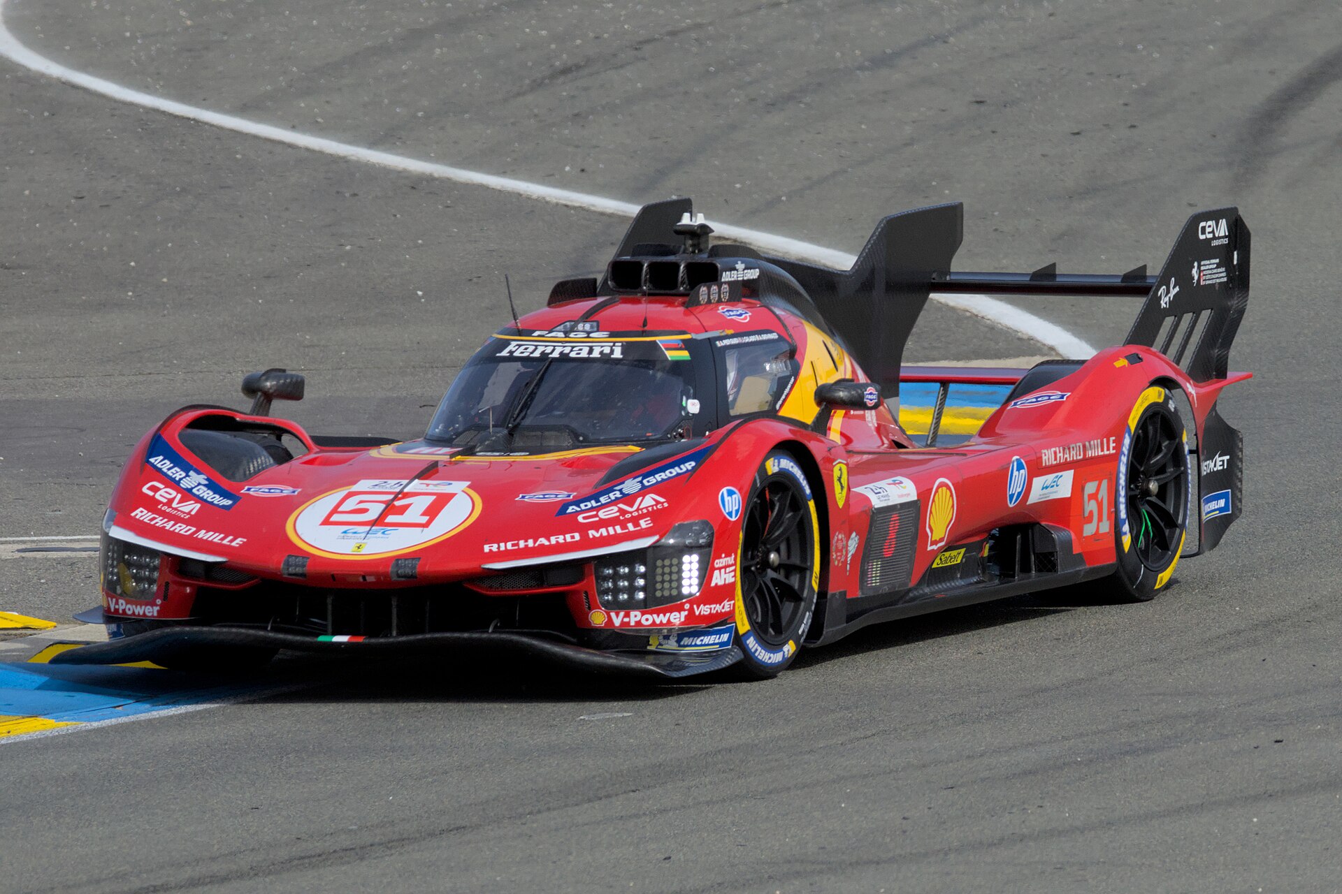 Number 51 Ferrari 499P at the 2026 24 Hours of Le Mans.