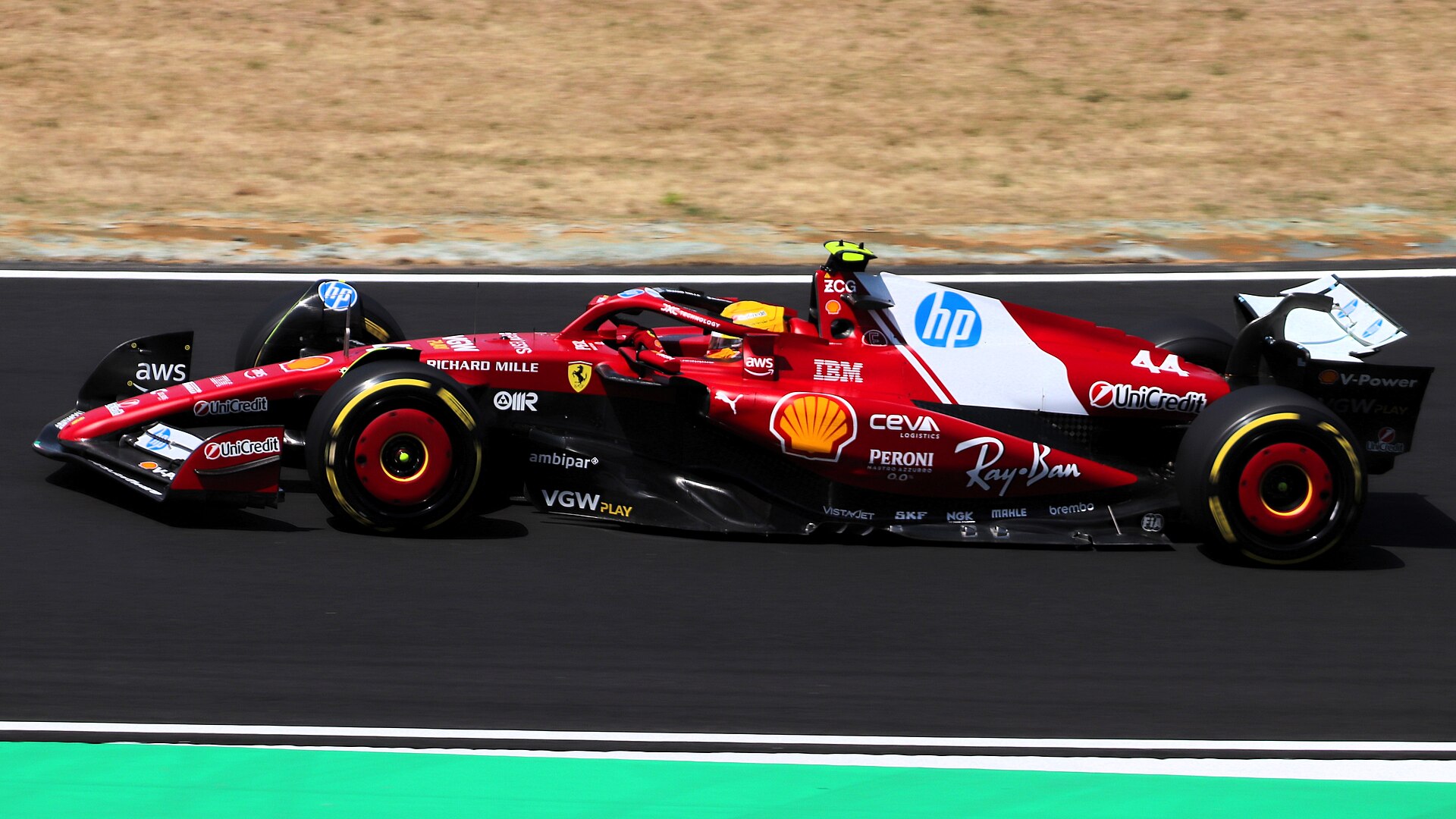 Lewis Hamilton driving for Ferrari during the 2025 Japanese Grand Prix weekend.