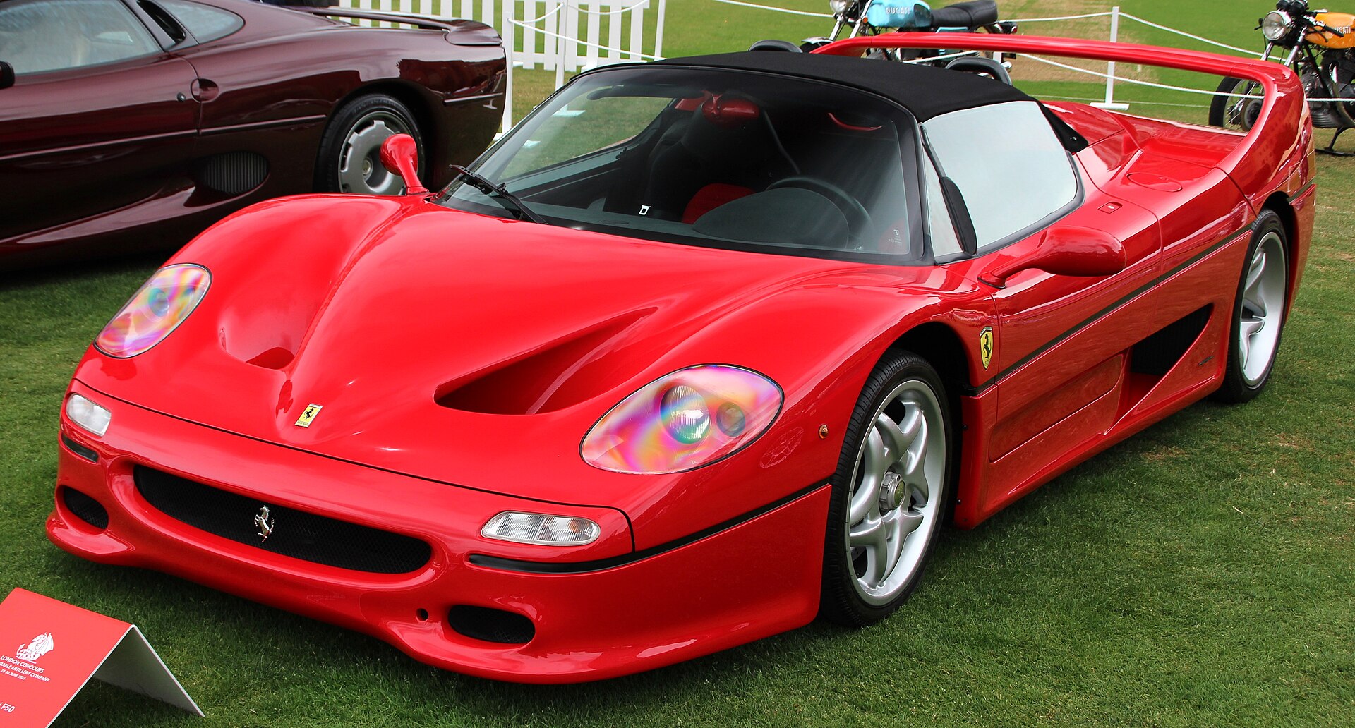 A Ferrari F50 taken at London Concours 2022.