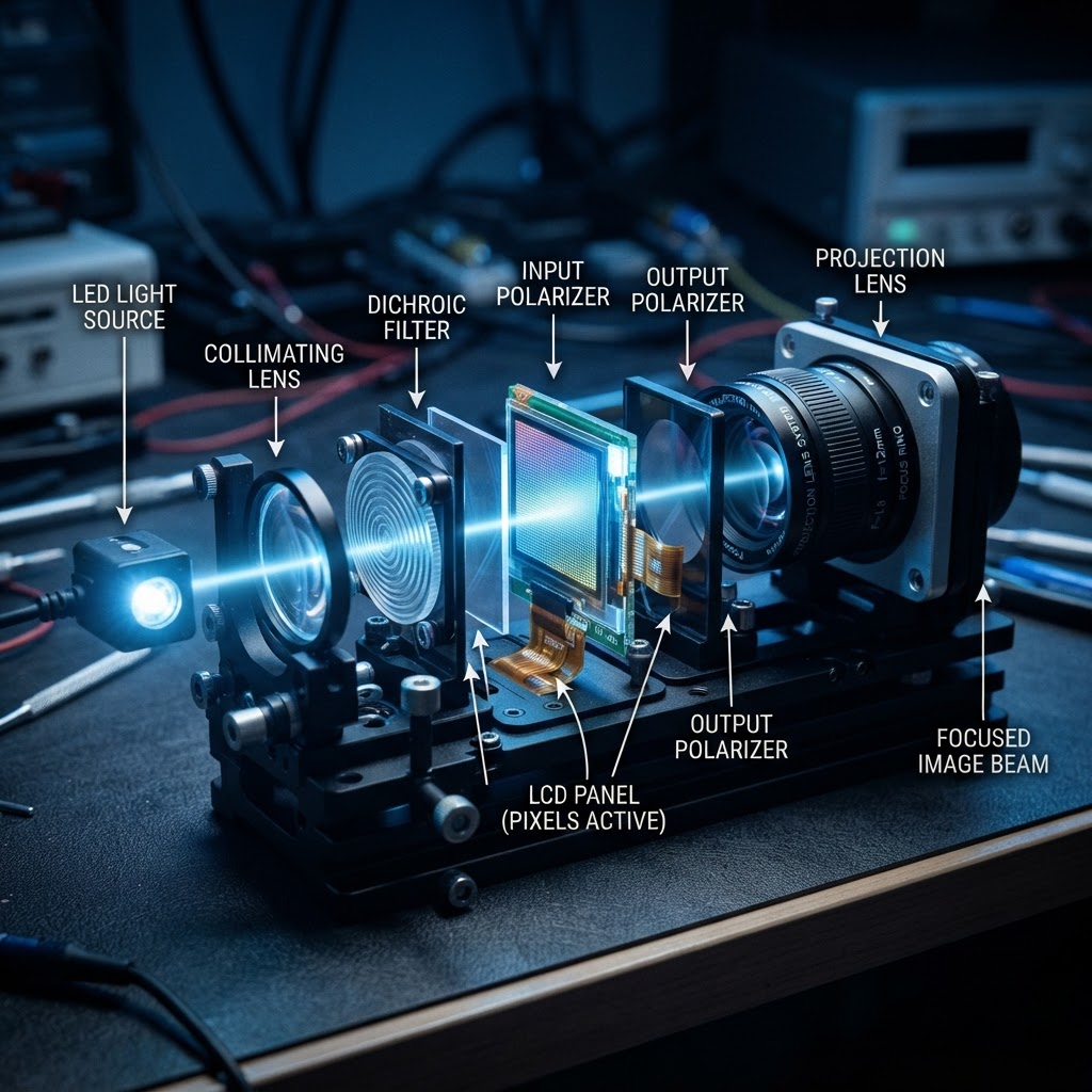 Mini Projetores Portáteis LED Chineses — Intermediário