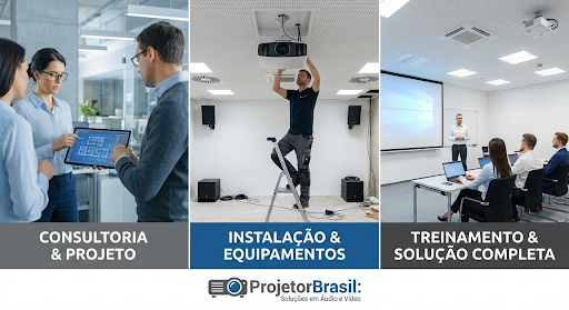 Consultoria, Instalação e Treinamento — Projetor Brasil