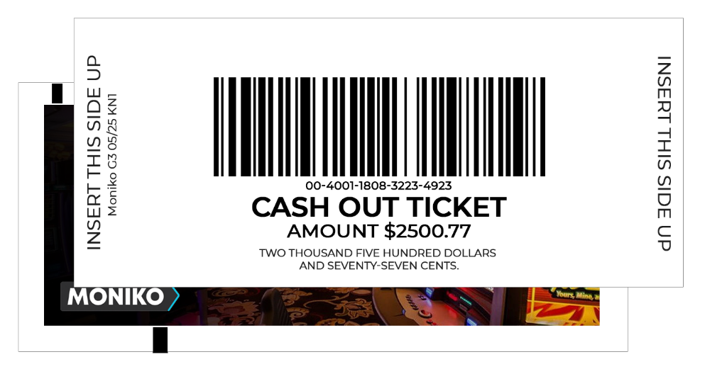 MONIKO TITO Cash Out Ticket