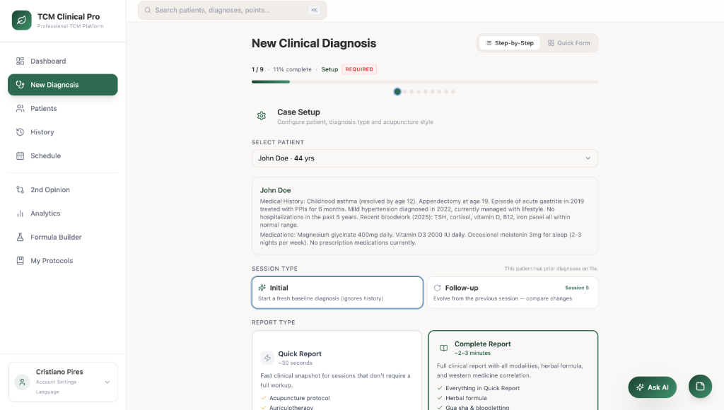 TCM Clinical Pro, New Clinical Diagnosis