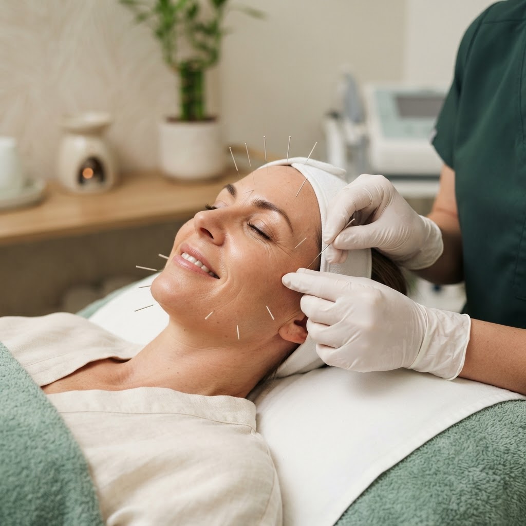 Facial acupuncture treatment