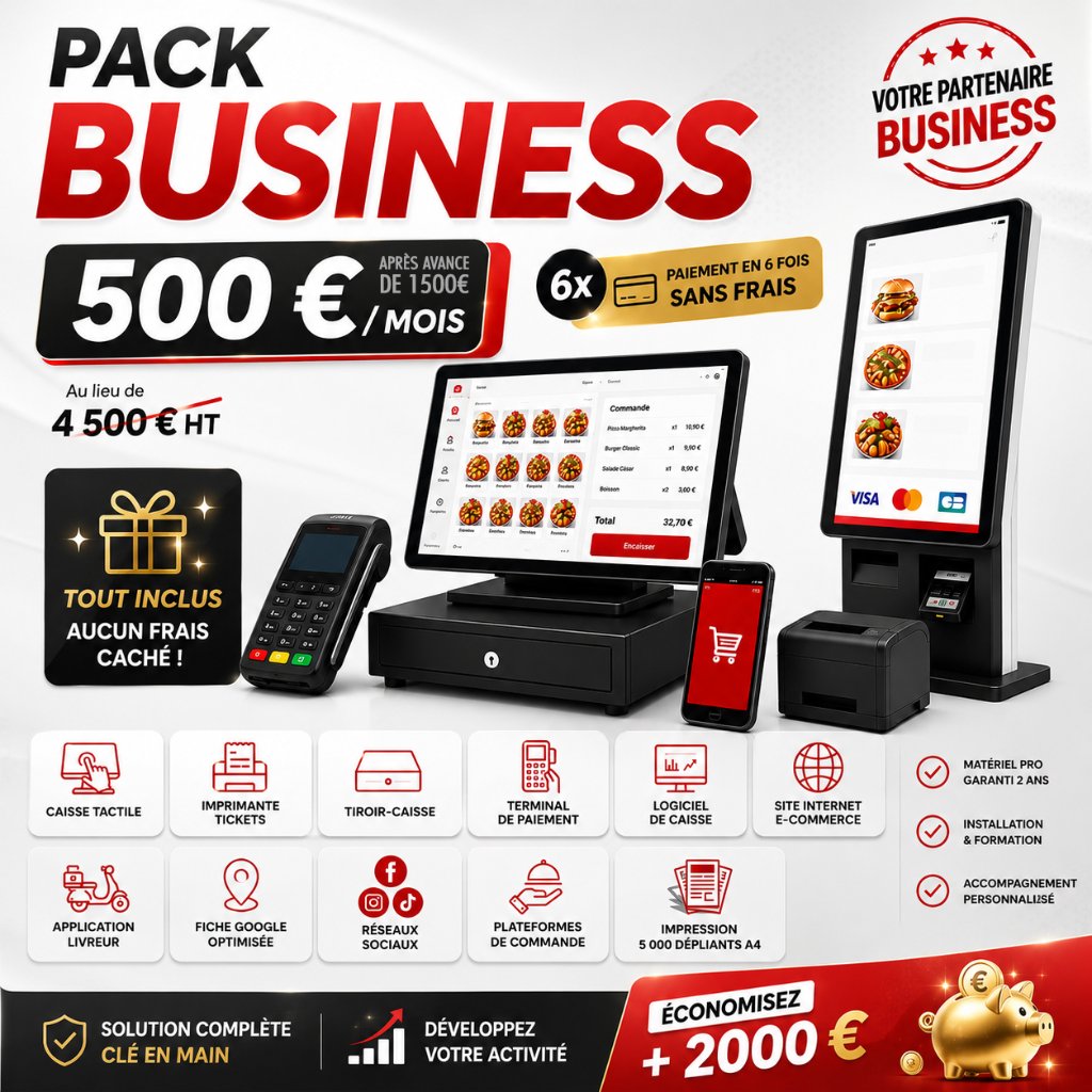 Site restaurant visible et performant avec l'abonnement Booster Resto BANK