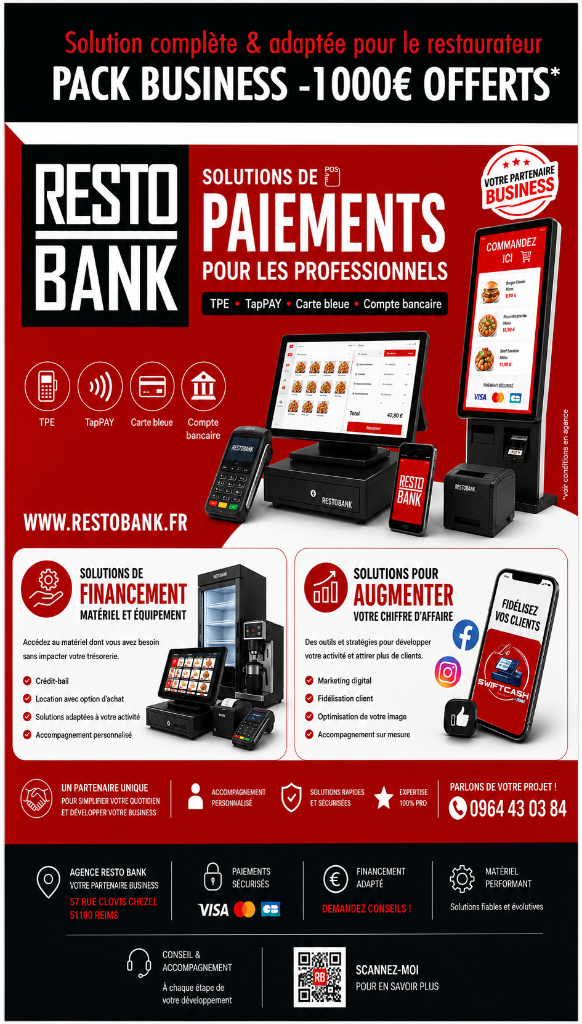 Resto BANK — axe 01 : Paiement & Financement pour professionnels CHR
