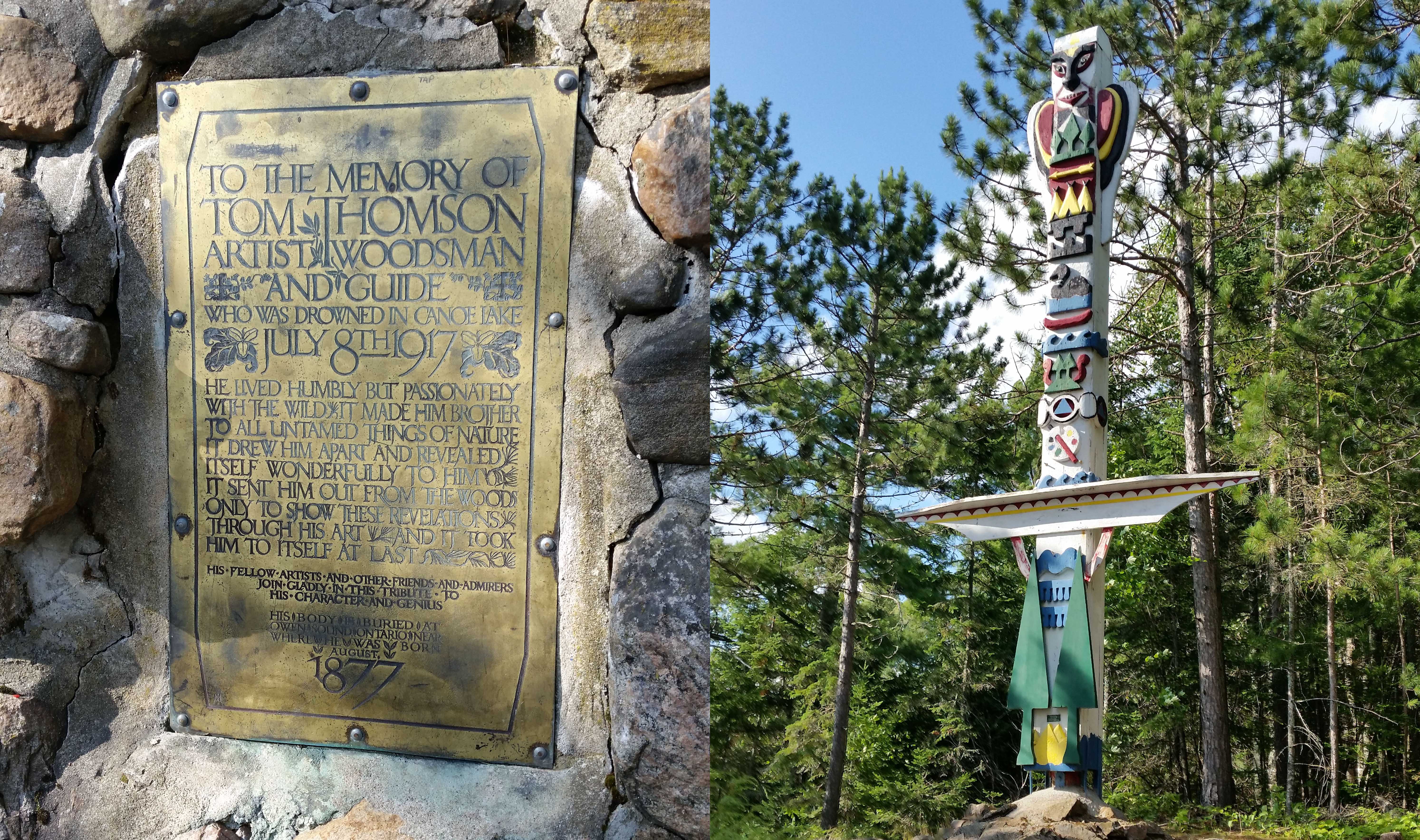 Tom Thomson Memorial Excursion on Canoe Lake