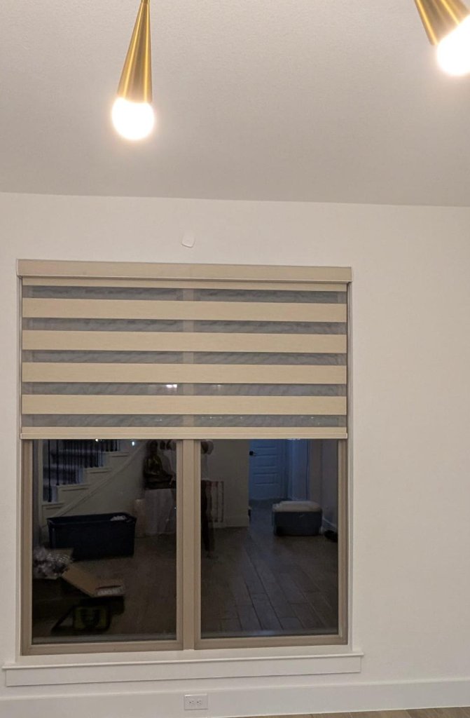 Office – Triple Taupe Zebra with TV