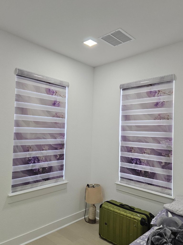 Bedroom – Purple Floral Print (A)