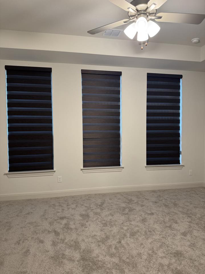 Bedroom – Dark Navy Triple Zebra