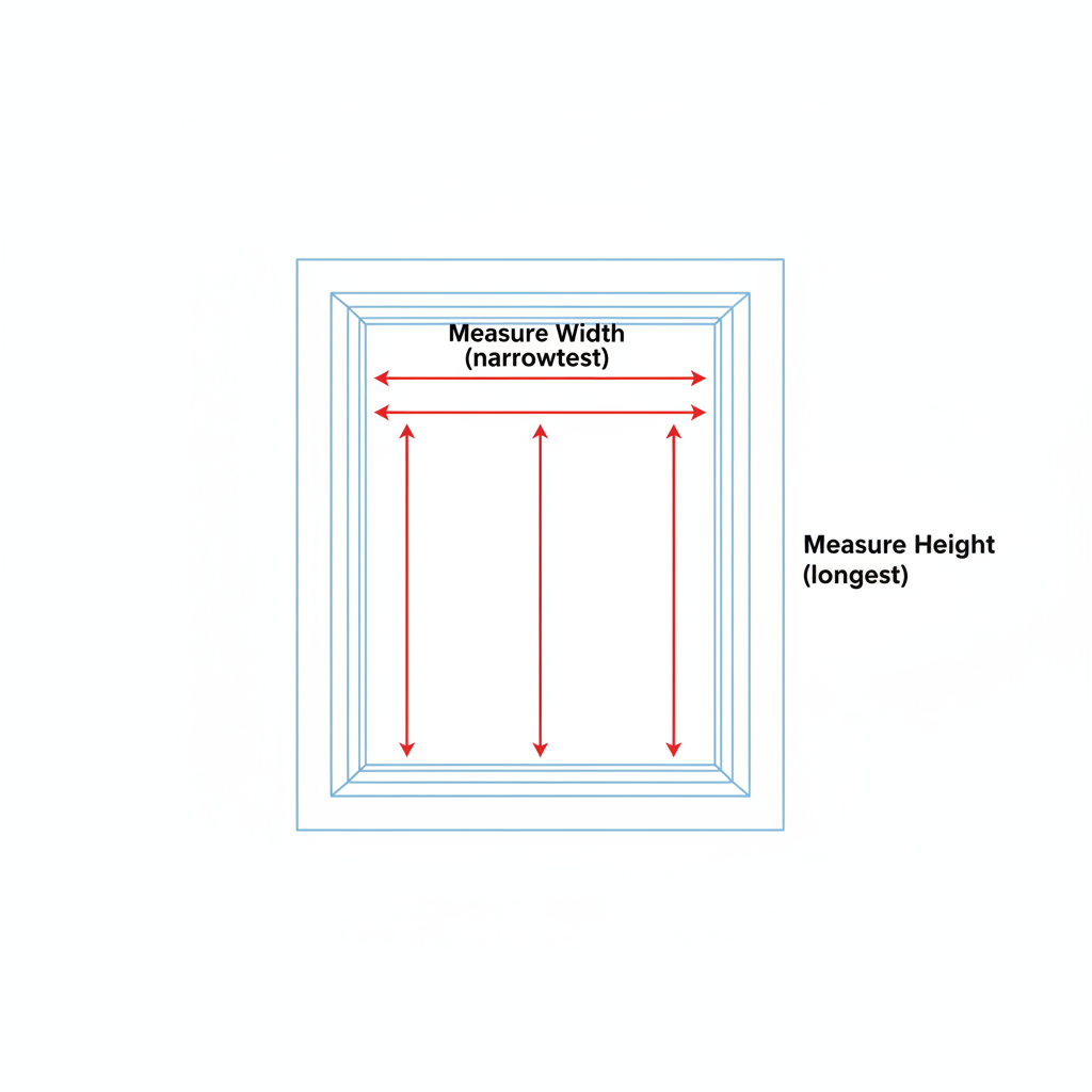Inside mount measurement diagram