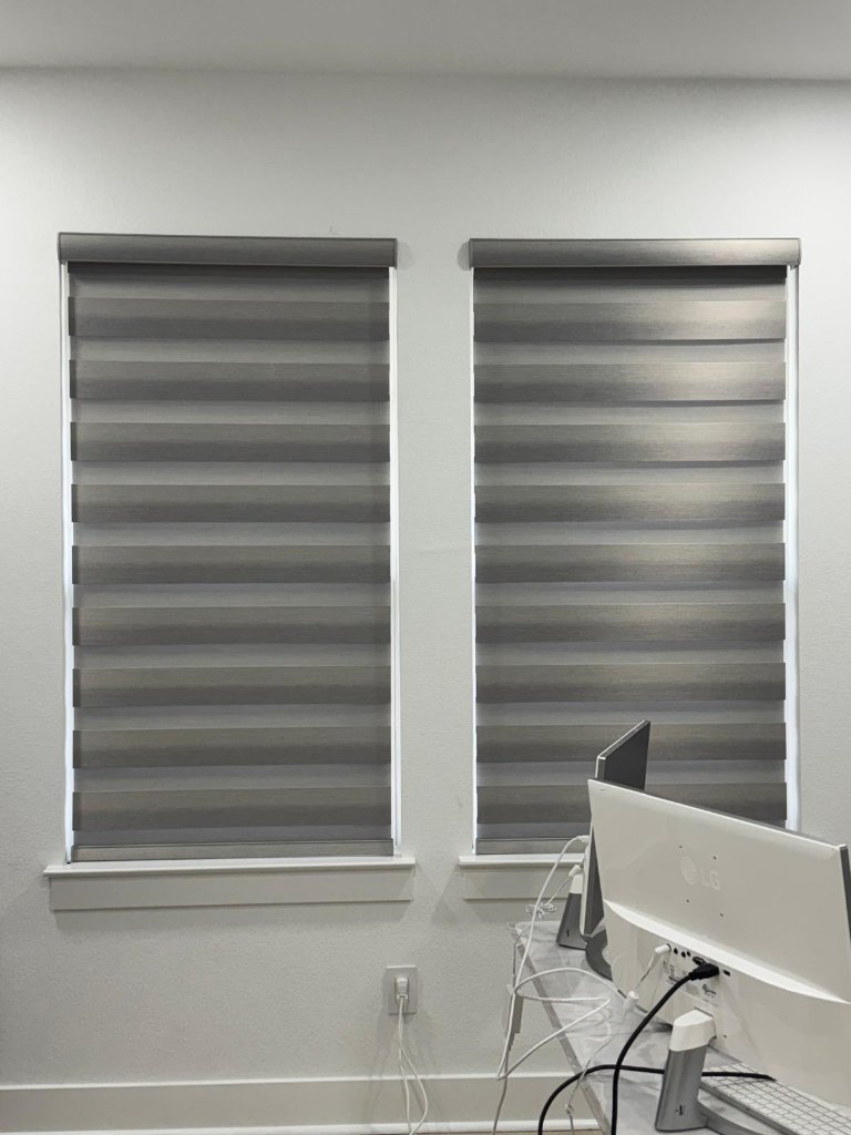 Office – Dual Charcoal Zebra