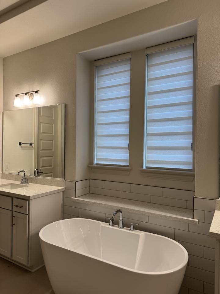 Bathroom – White Zebra by Bathtub