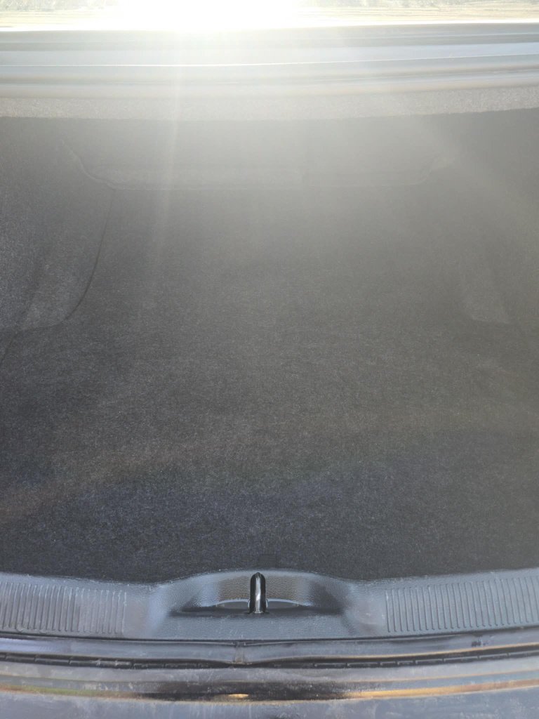 Clean car trunk interior after professional detailing Lethbridge