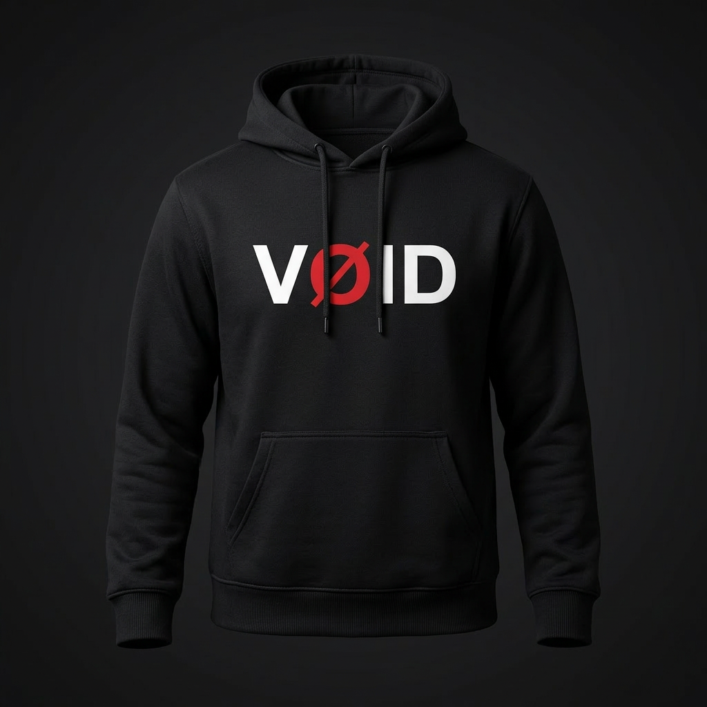 VØID Hoodie — AS Colour Supply Hood Black