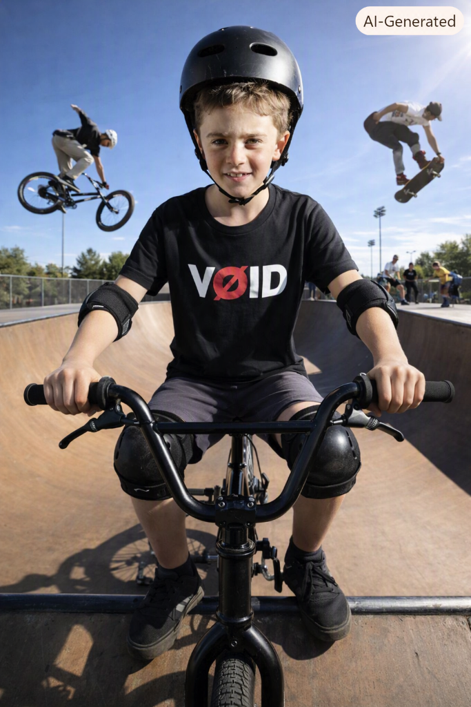 Dax — newest VØID crew member repping the VØID tee