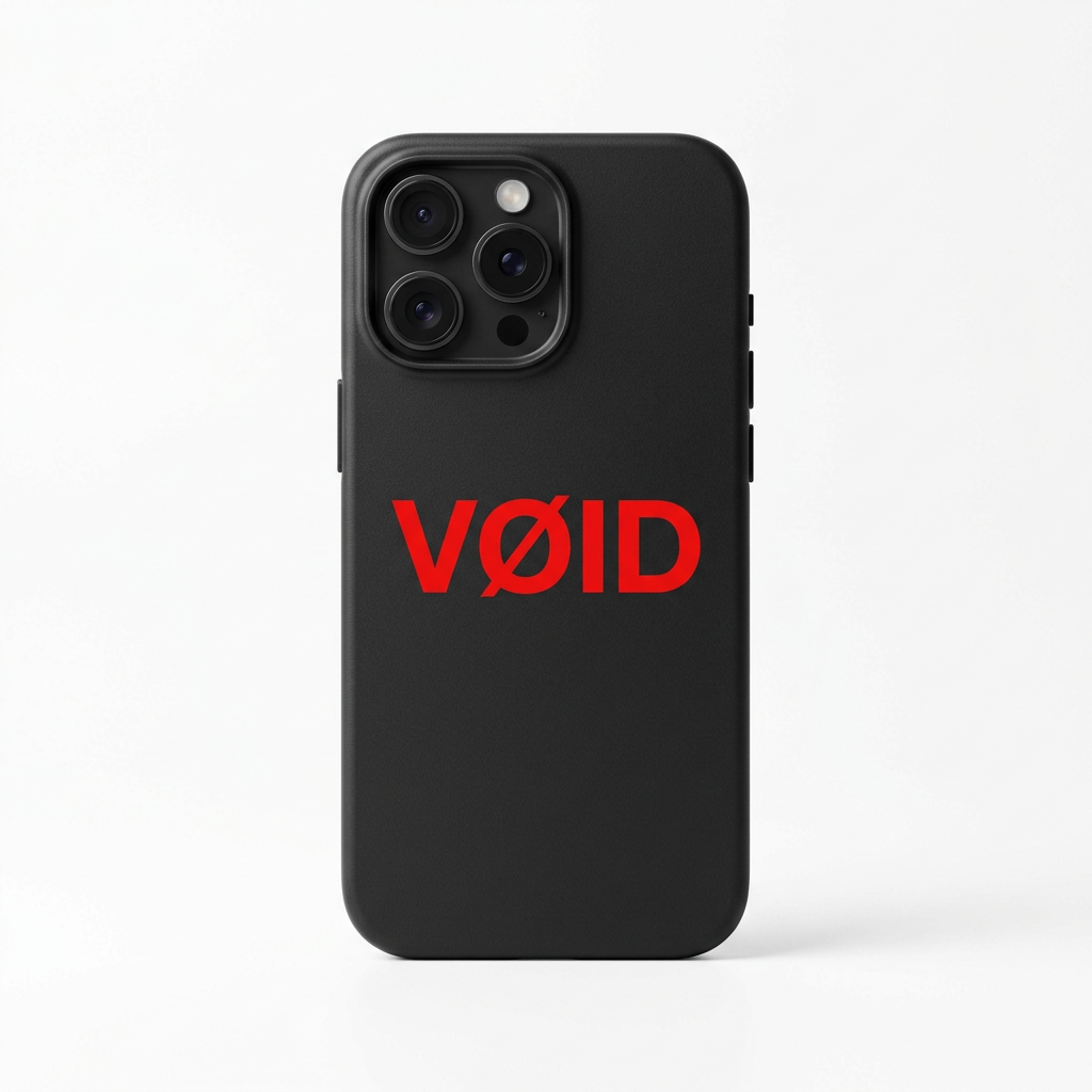 VØID iPhone Case — Black Center Logo