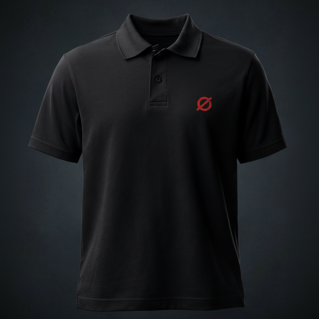 VØID Blackout Polo — Red Ø