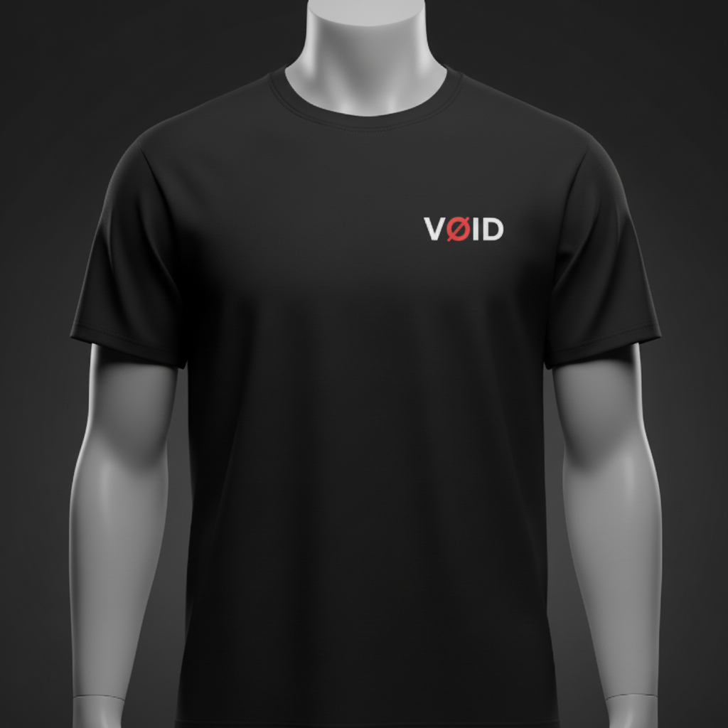 VØID Chicago Back Alley Tee — Black