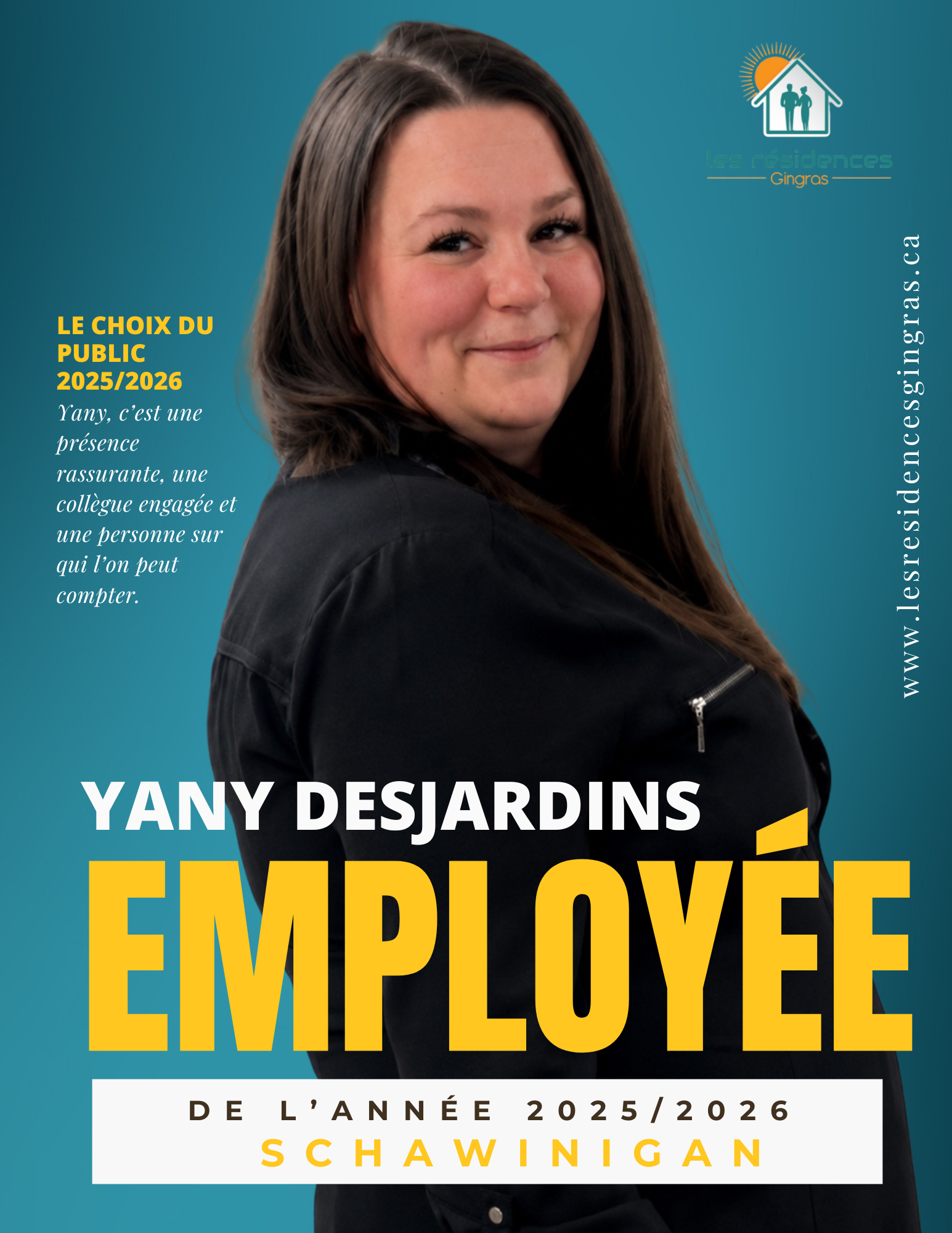 Employée de l'année 2025/2026 : Yany Desjardin, la fierté de Shawinigan