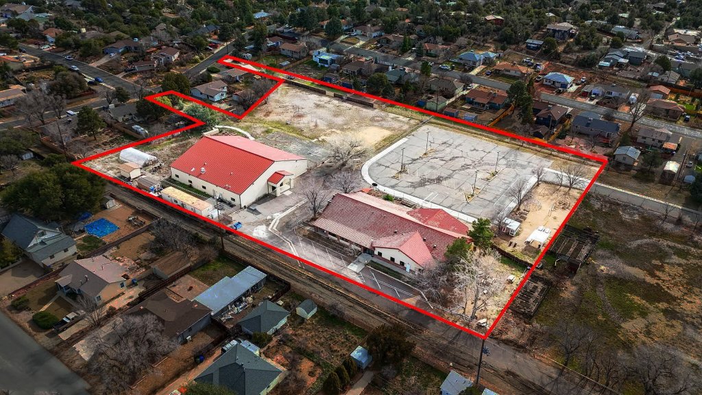 Aerial view of the new Prescott Life School campus
