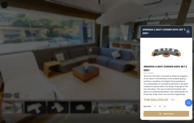 3D E-Commerce - interactive feature demonstration