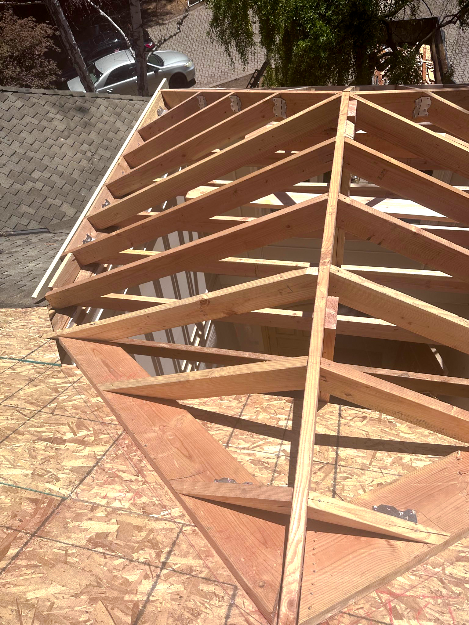 New roof framing & rafters