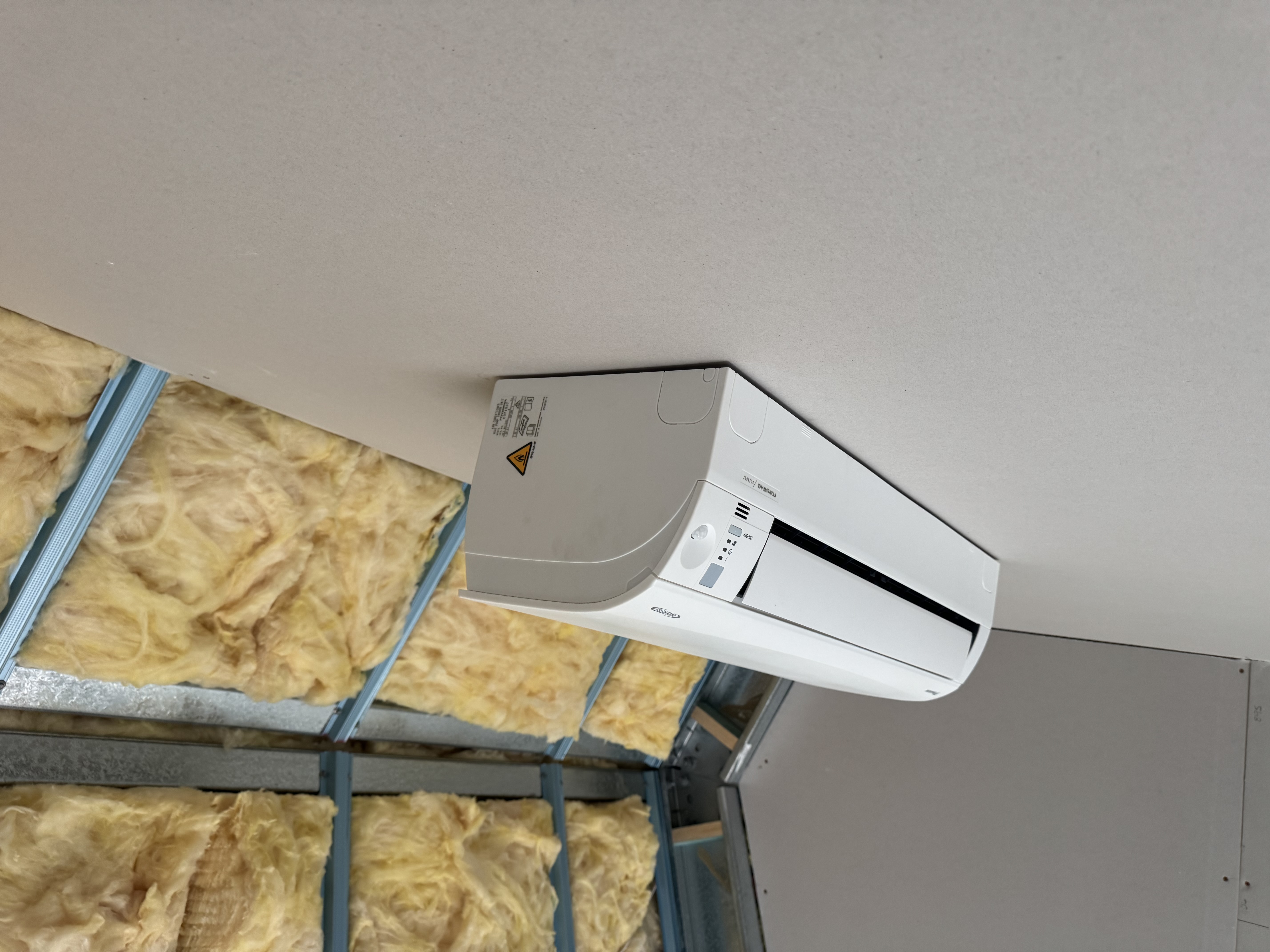 Side view of the Daikin high-wall split-system indoor unit at the Mt Victoria project