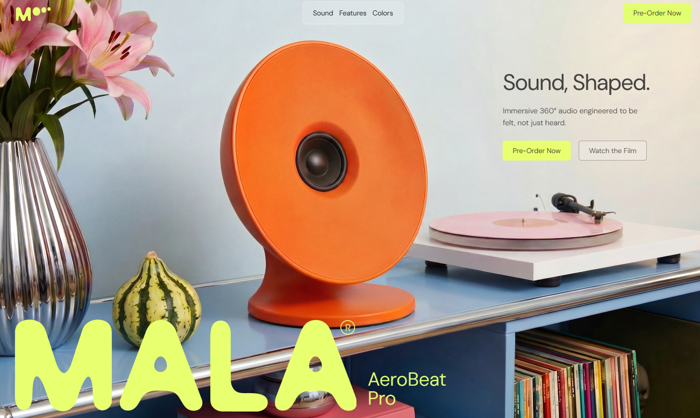 MALA — Landing page produit