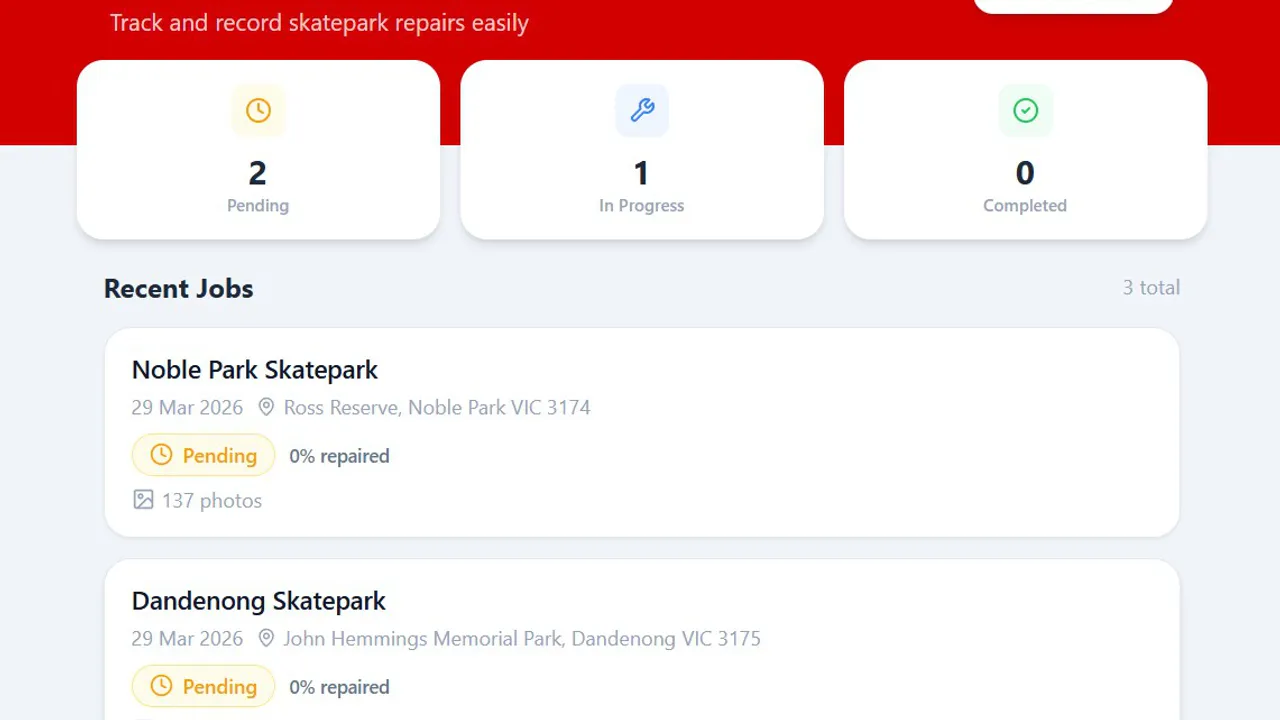 Skatepark Repair Loop template preview