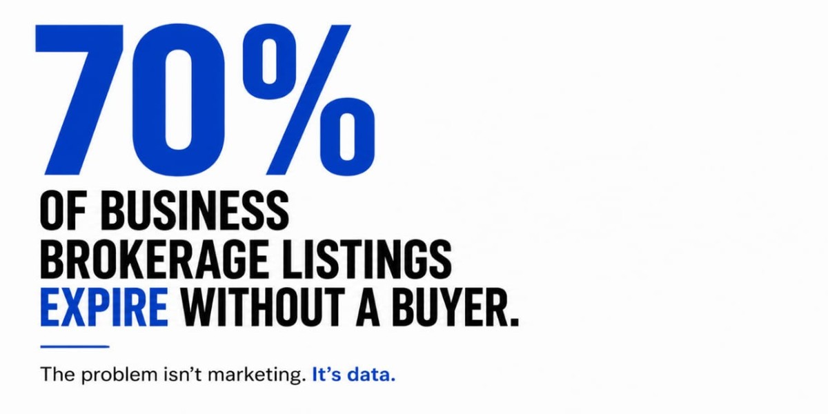 Why 70% of Business Brokerage Listings Expire Without a Buyer — And the Data Gap Behind It