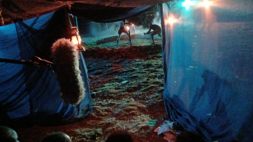 Night production — rebels in action