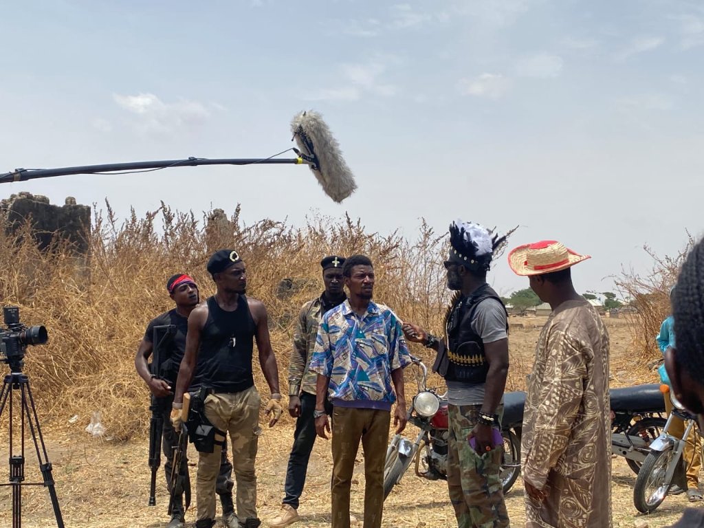 Confrontation scene — rebel forces
